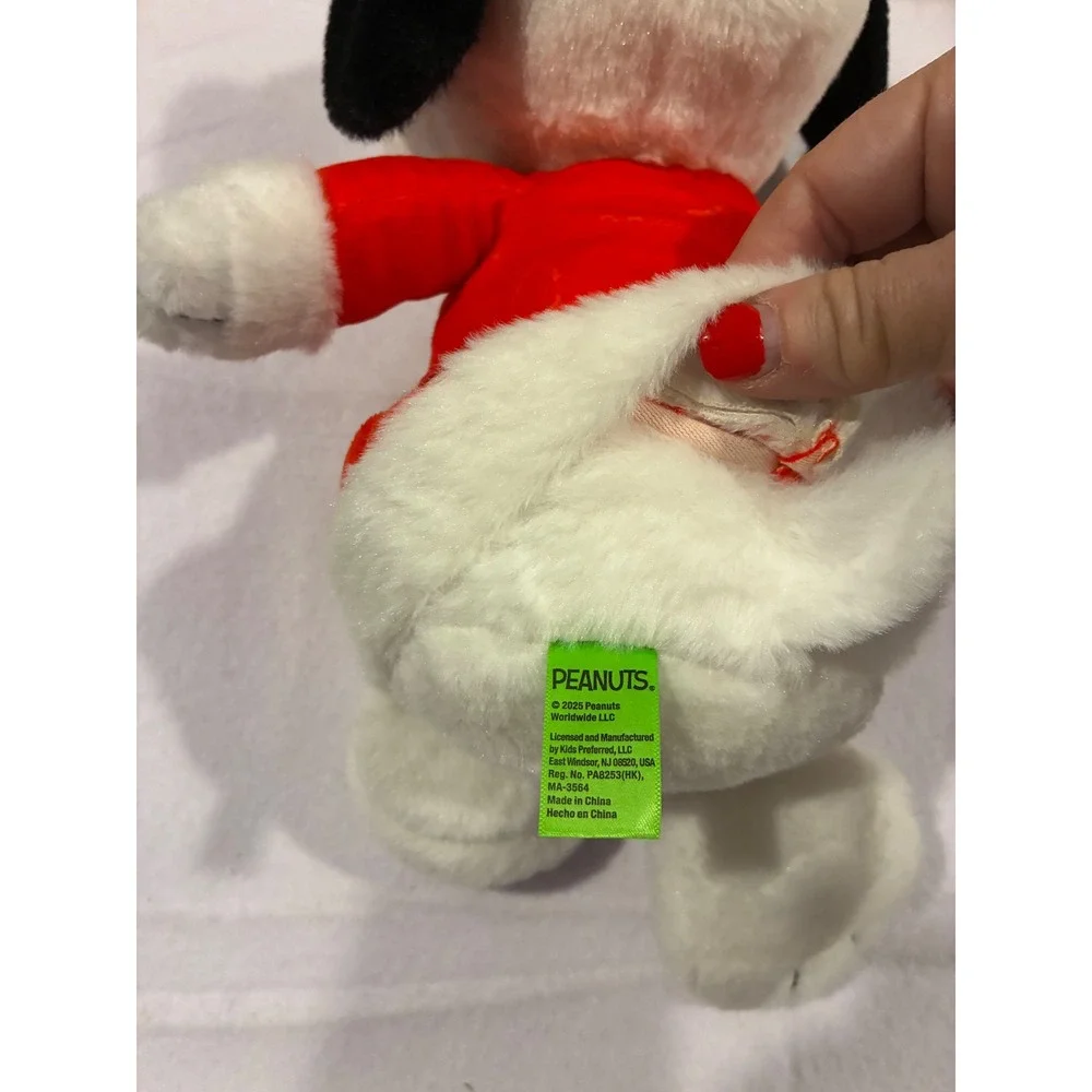 Peanuts Snoopy Santa Claus Christmas Plush Stuffed Animal 12 Inch Kids Preferred